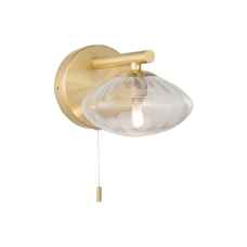 Exford Brushed Brass Bathroom Wall Light
